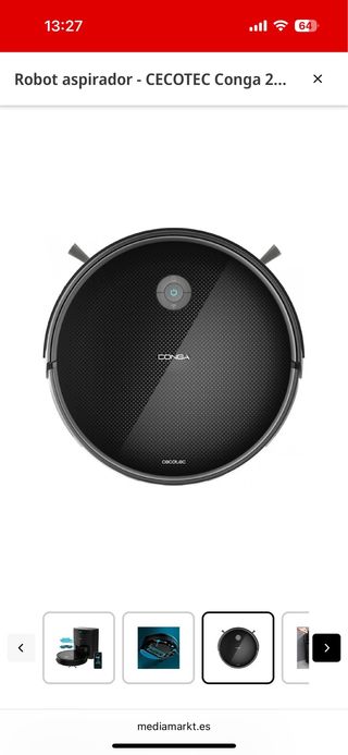 Robot Aspirador Conga 2499 Nuevo. SIN ESTRENAR