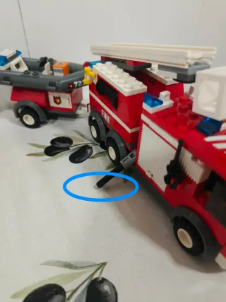 Lego City 7239 Camión Bomberos y Barca de rescate.