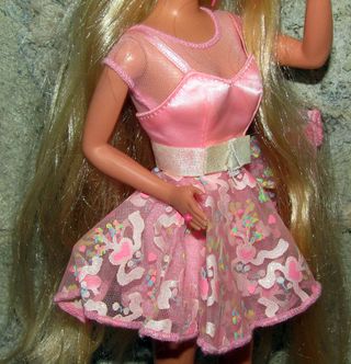 Vecchia bambola Barbie Glitter Hair Mattel 1993
