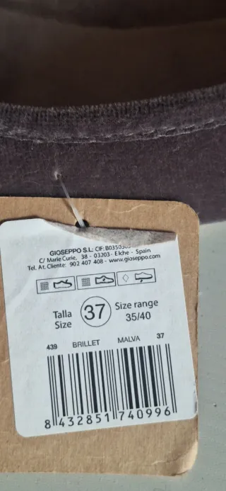 Zapatillas Gios Eppo Talla 37 Corazón Dorado