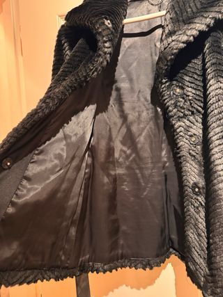 Abrigo pelo H&M negro