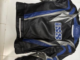 Traje de moto cuero 2 piezas Ixs.