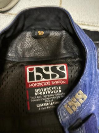 Traje de moto cuero 2 piezas Ixs.