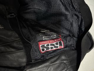 Traje de moto cuero 2 piezas Ixs.