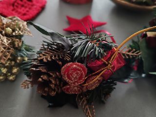 Addobbi Natalizi Oro e Rosso