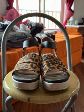 Sandalias Plataforma Leopardo