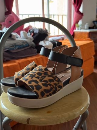 Sandalias Plataforma Leopardo