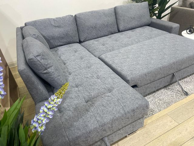 Sofá rinconera con cama y arcón NUEVO