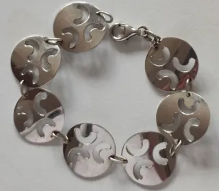 Pulseras Plata de Ley y Cuero