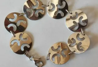 Pulseras Plata de Ley y Cuero