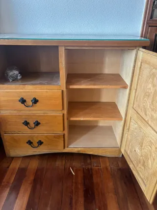 Conjunto Muebles Madera Maciza