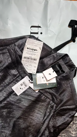 Traje Tintoretto gris/plateado