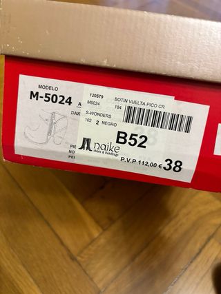 Botines Wonders Negros Mujer Talla 38