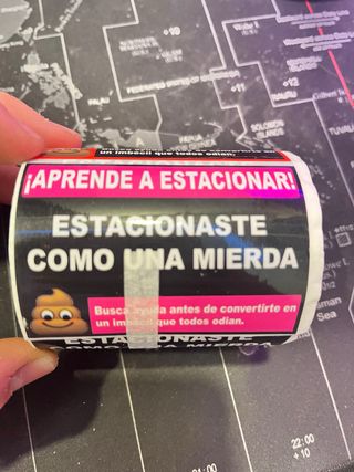 Rollo de pegatinas Aprende a estacionar