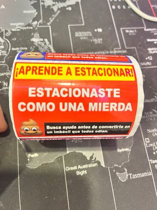 Rollo de pegatinas Aprende a estacionar