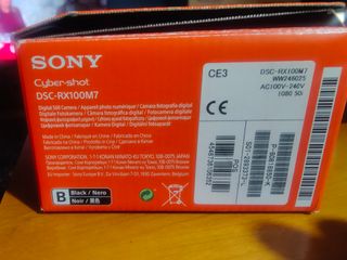 Cámara Sony RX100 VII compacta negra