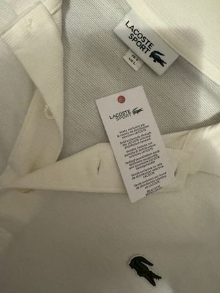 Polo Lacoste Blanco || Vintage || Unisex ¡Novedad!