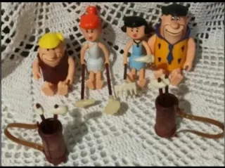 Figuras Picapiedra Pedro, Pablo, Vilma y Betty