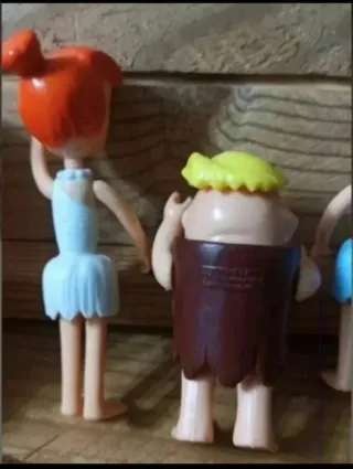 Figuras Picapiedra Pedro, Pablo, Vilma y Betty