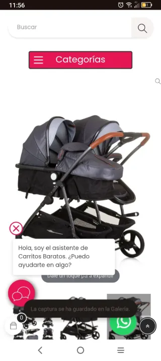 Carrito Gemelar Doble