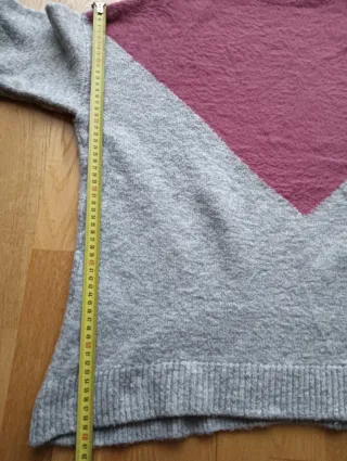 Jersey cuello alto bicolor mujer talla L