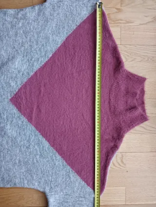 Jersey cuello alto bicolor mujer talla L