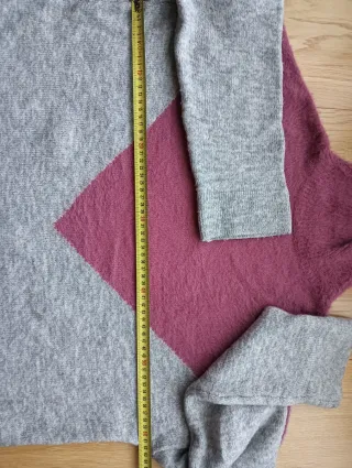 Jersey cuello alto bicolor mujer talla L