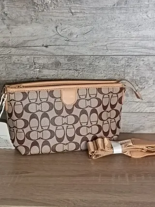 Bolso Beige y Marrón