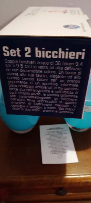 Coppia Bicchieri Vidivi "Vetri delle Venezie".