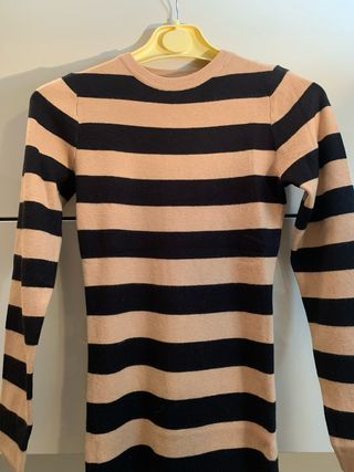 Vestito Lamoda tg XS righe beige/nere nuovo