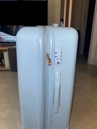 Maleta de viaje 20kg azul y dorado