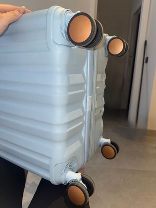 Maleta de viaje 20kg azul y dorado