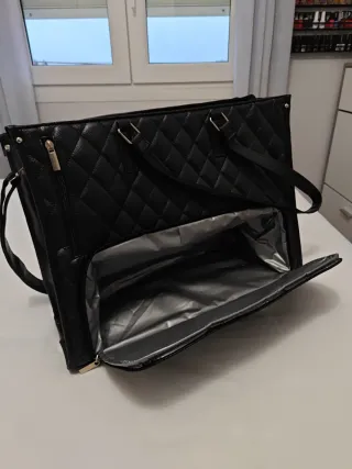 Bolso Nevera Negro Acolchado