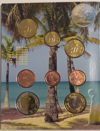 Monedas Euro Martinica 2005 prueba cartera FDC/BU