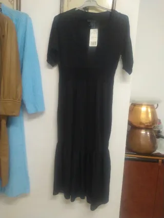 Vestido Mango Negro Talla M
