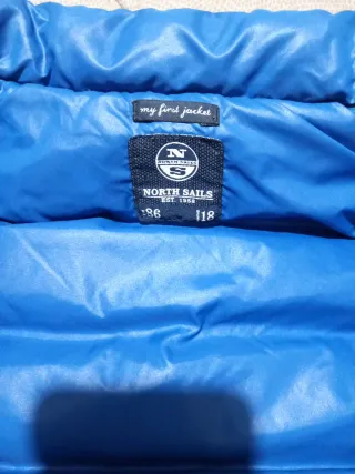 Piumino smanicato North Sails bimbo 18 mesi