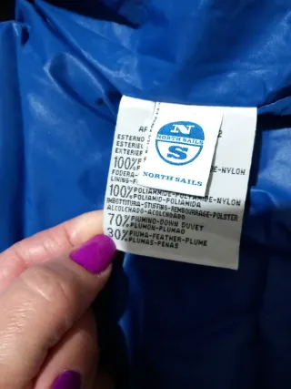 Piumino smanicato North Sails bimbo 18 mesi