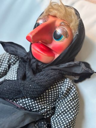 Muñeca antigua Doña Rogelia marioneta