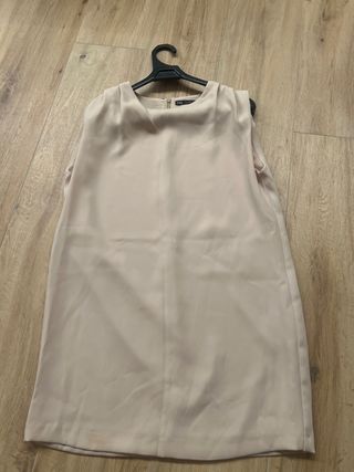 Vestido beige tirantes