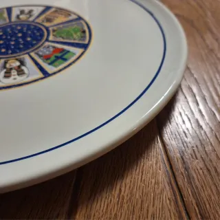 Vassoio Panettone Ceramica d'arte Tiriduzzi Deruta