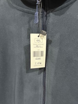 NUEVO Forro polar marino 4XL con etiqueta