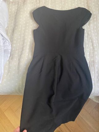 Vestido negro ajustado Express