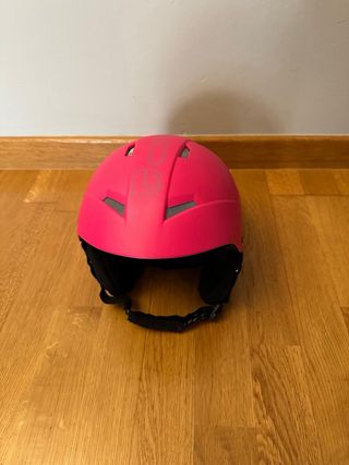 Casco de esquí Cairn rosa.