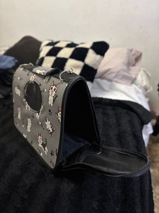 Transportín gato estampado gatitos