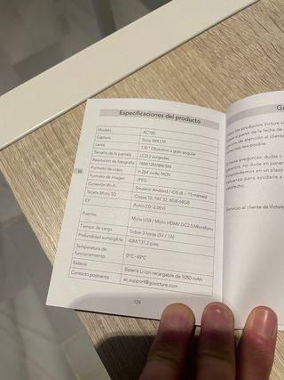 Cámara de acción Victure AC700 con accesorios