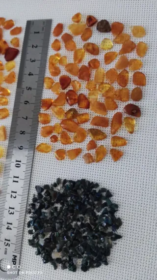 Lote Ámbar Báltico y Chips Ópalo Negro