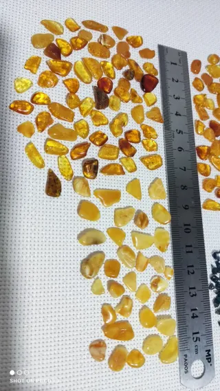 Lote Ámbar Báltico y Chips Ópalo Negro