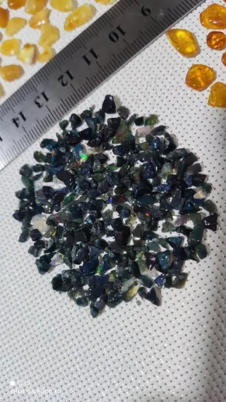 Lote Ámbar Báltico y Chips Ópalo Negro