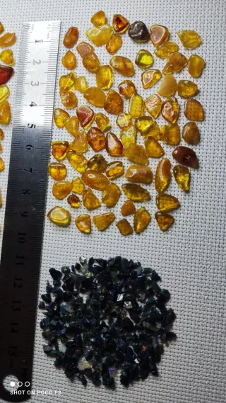 Lote Ámbar Báltico y Chips Ópalo Negro
