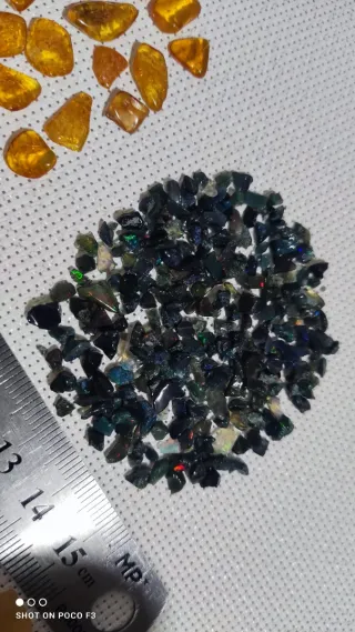 Lote Ámbar Báltico y Chips Ópalo Negro
